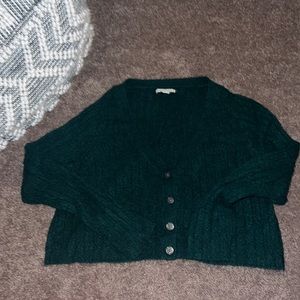 American Eagle Green Button Cardigan